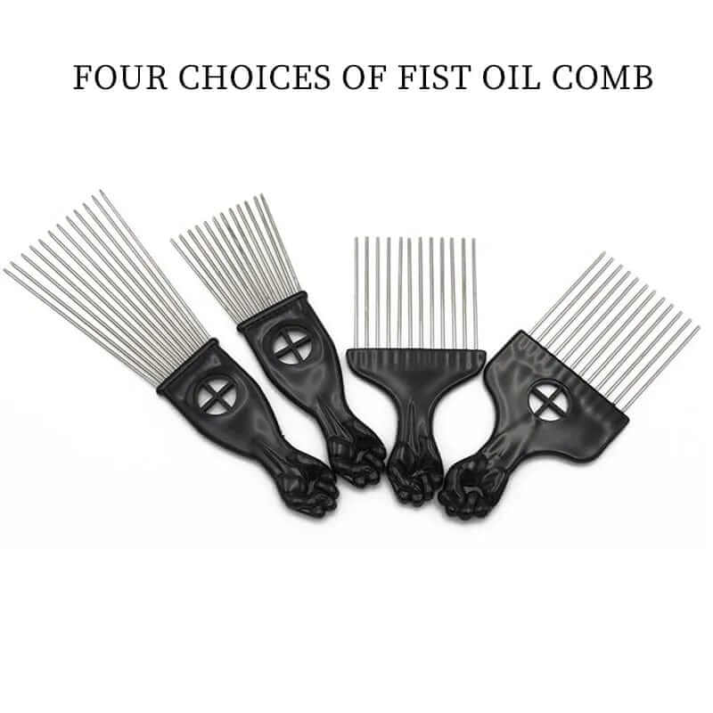 Anti Static Metal Afro Pick Comb - A&S Direct