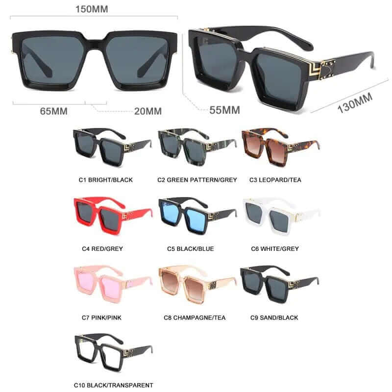 Hooban™️ Square Sunglasses - A&S Direct