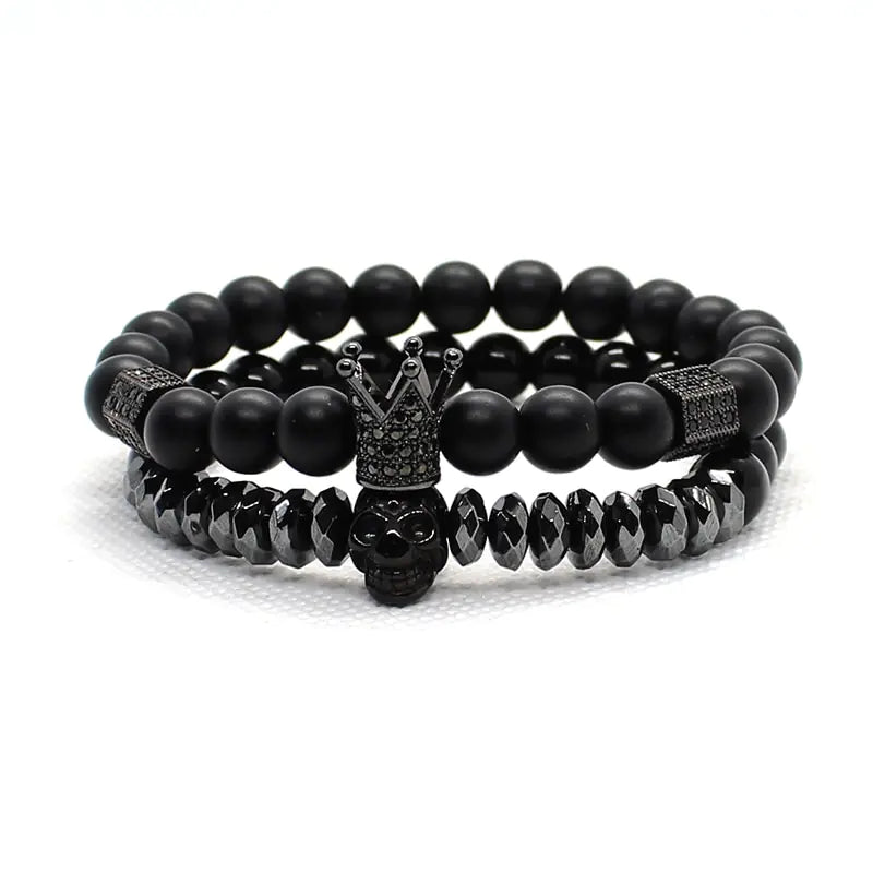 Matte Oxyn Stone Beads Bracelet - A&S Direct