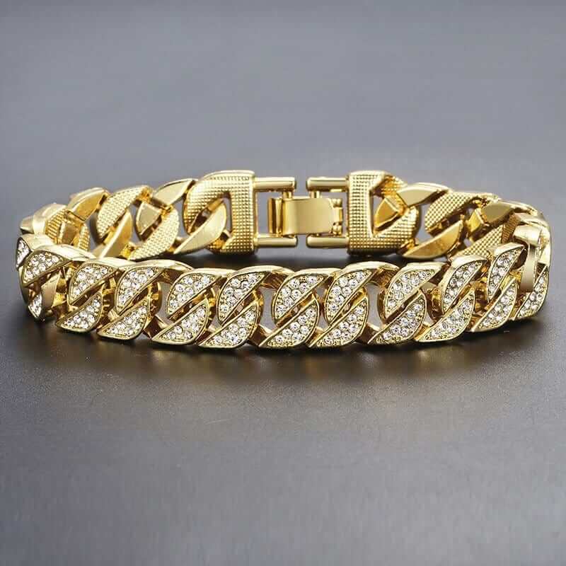 Miami Gold Curb Cuban Bracelet - A&S Direct