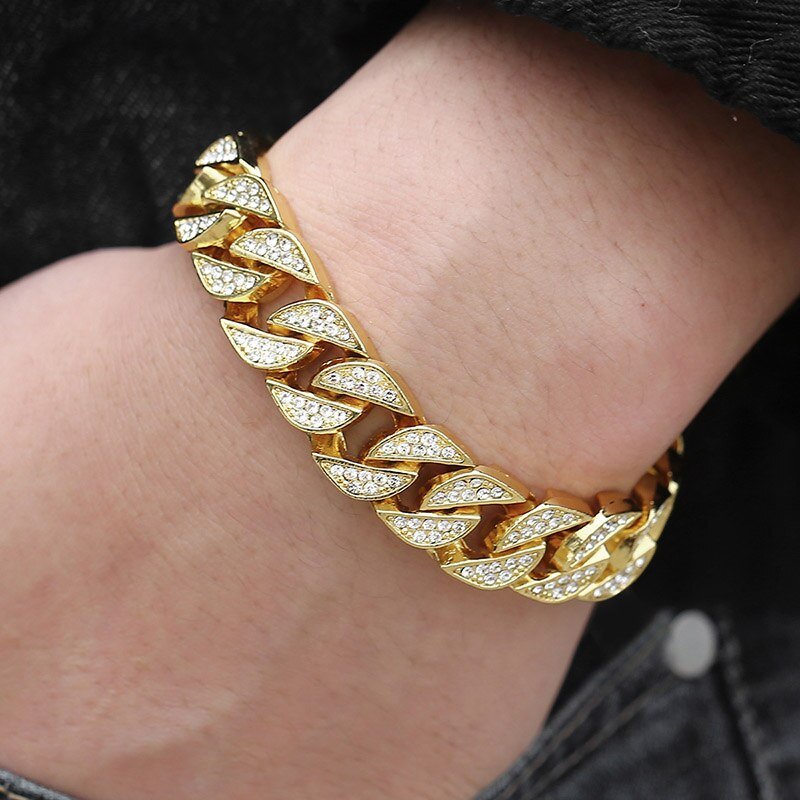 Miami Gold Curb Cuban Bracelet - A&S Direct