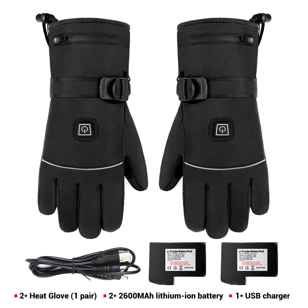 Motorcycle Gloves Waterproof Heated Guantes - A&S Direct