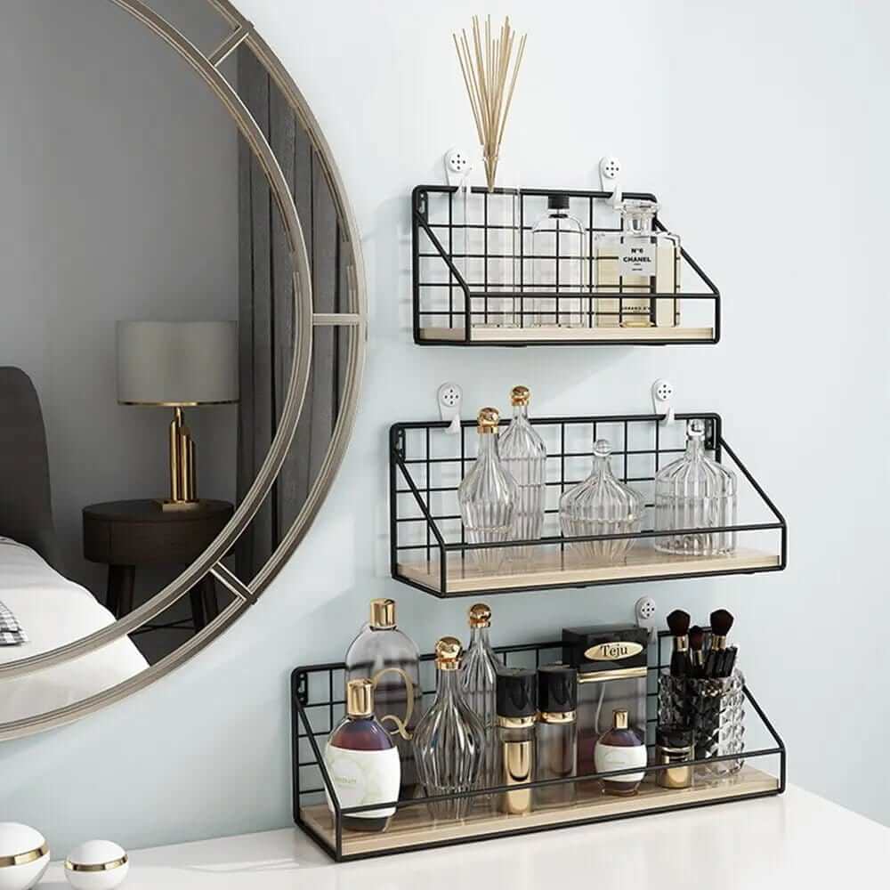 Nordic Wooden Wall Hanging Shelves - A&S Direct