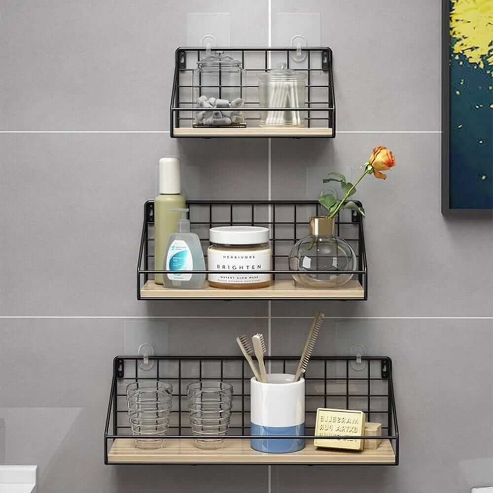 Nordic Wooden Wall Hanging Shelves - A&S Direct