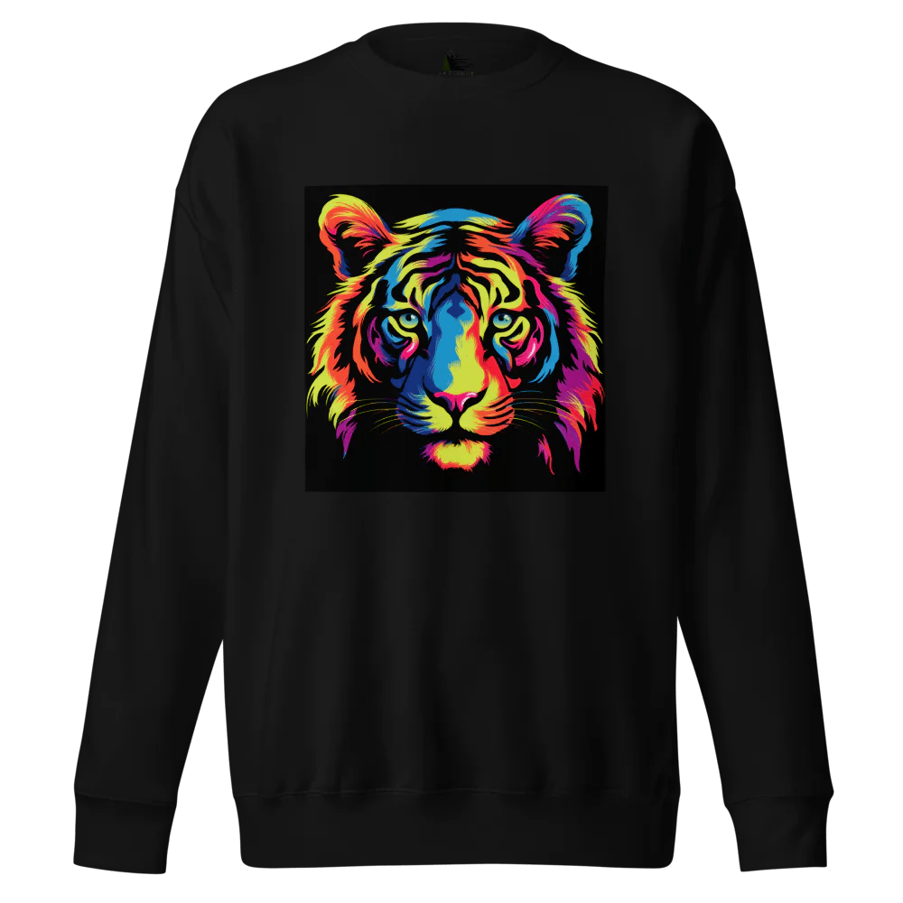 Psychedelic Lion Unisex Premium Sweatshirt - A&S Direct