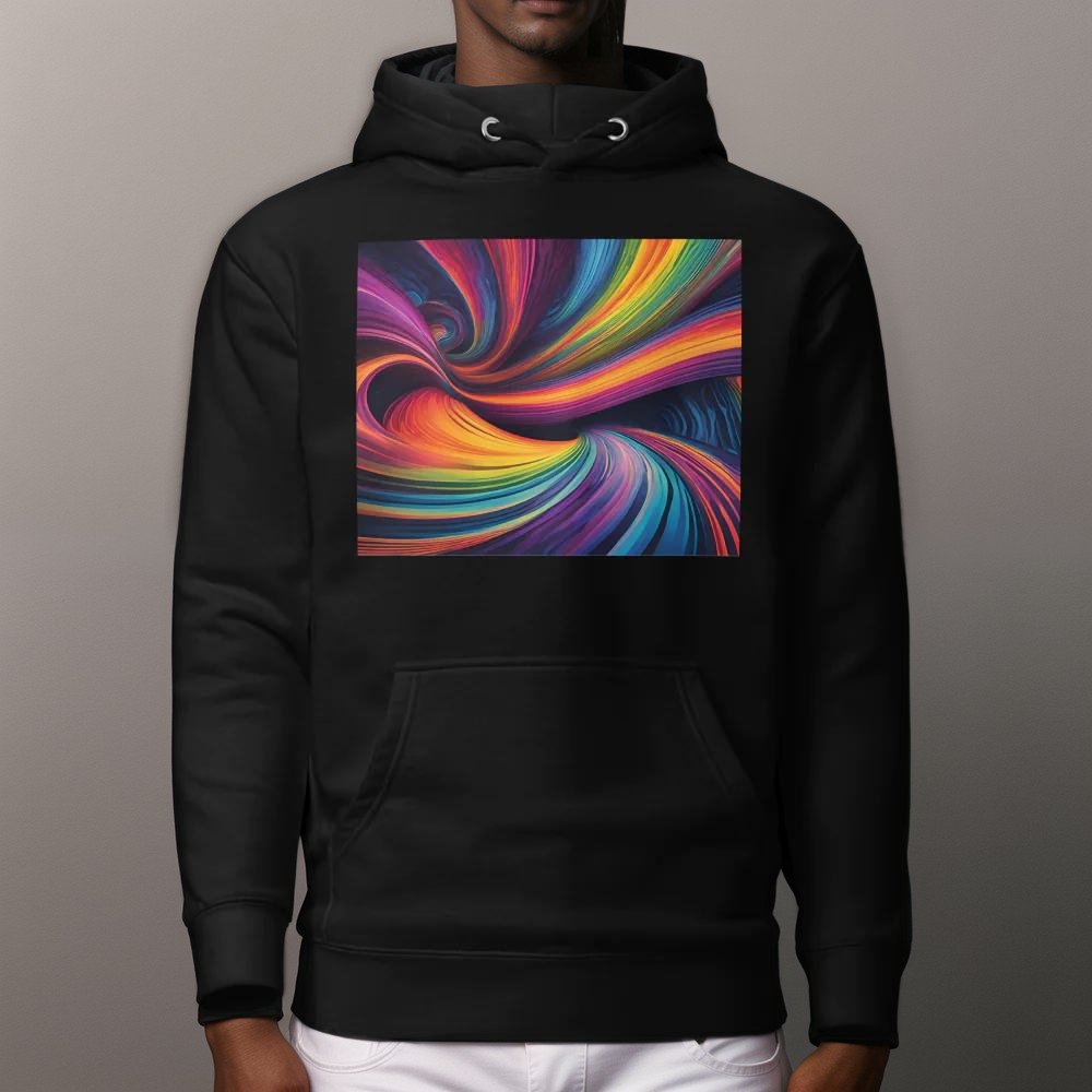 Psychedelic Rainbow Unisex Premium Hoodie - A&S Direct