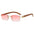 Rectangle Fashion Rimless Sunglasses - A&S Direct