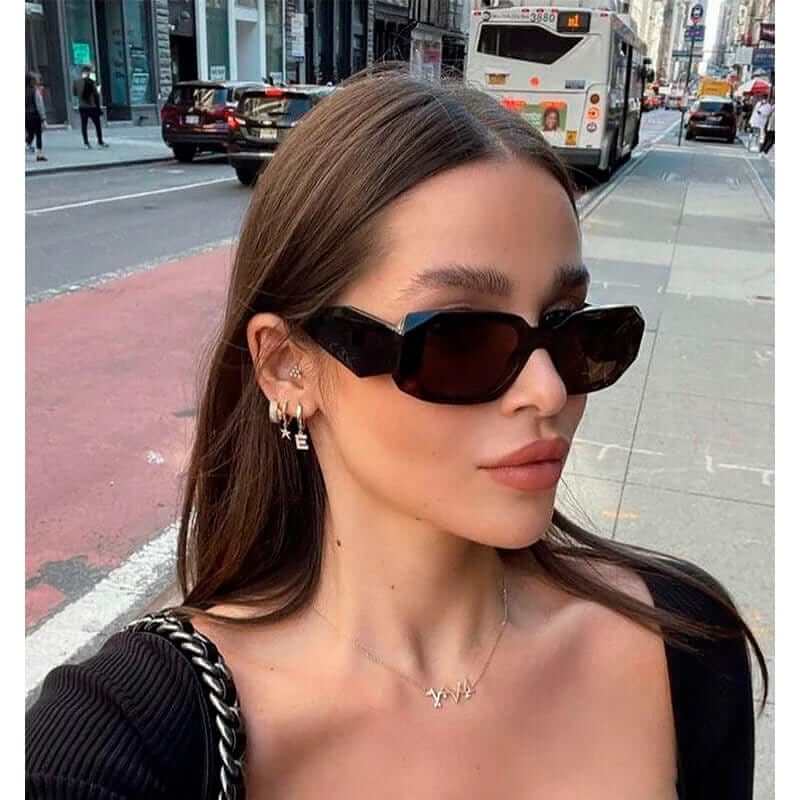 Rectangular Retro Sunglasses - A&S Direct