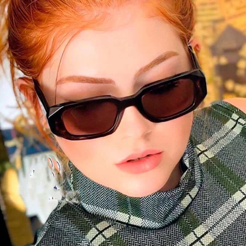 Rectangular Retro Sunglasses - A&S Direct