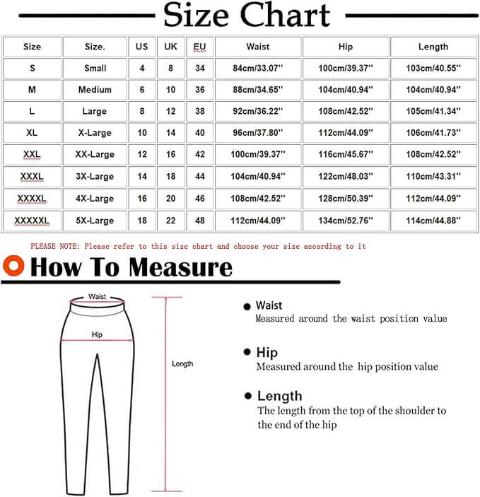 A&S Supply Relax Cargo Pants Size Chart