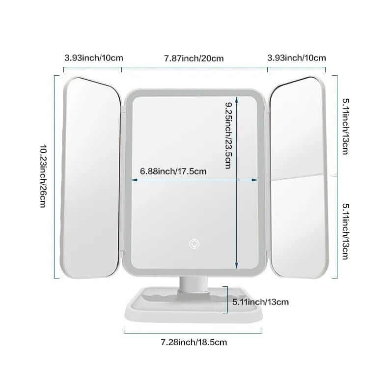 Smart Tri Led Makeup Mirror - A&S Direct