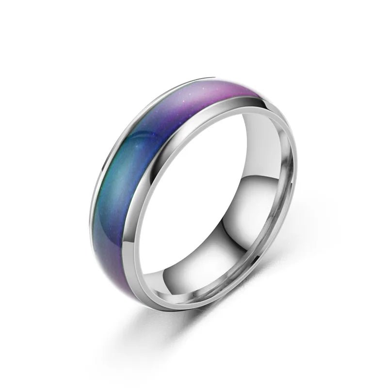 Stainless Steel Changing Color Rings, - A&S Direct