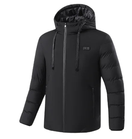 Warmzy™ Men Winter Outdoor USB Infrared Heating Hooded Jacket - A&S Direct