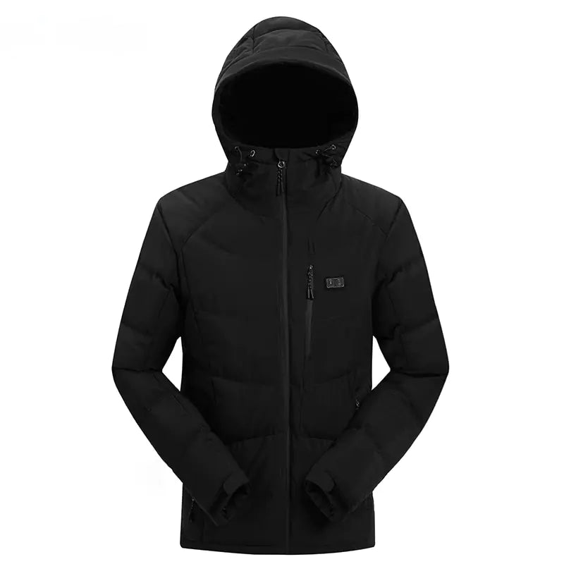 Warmzy™ Men Winter Outdoor USB Infrared Heating Hooded Jacket - A&S Direct